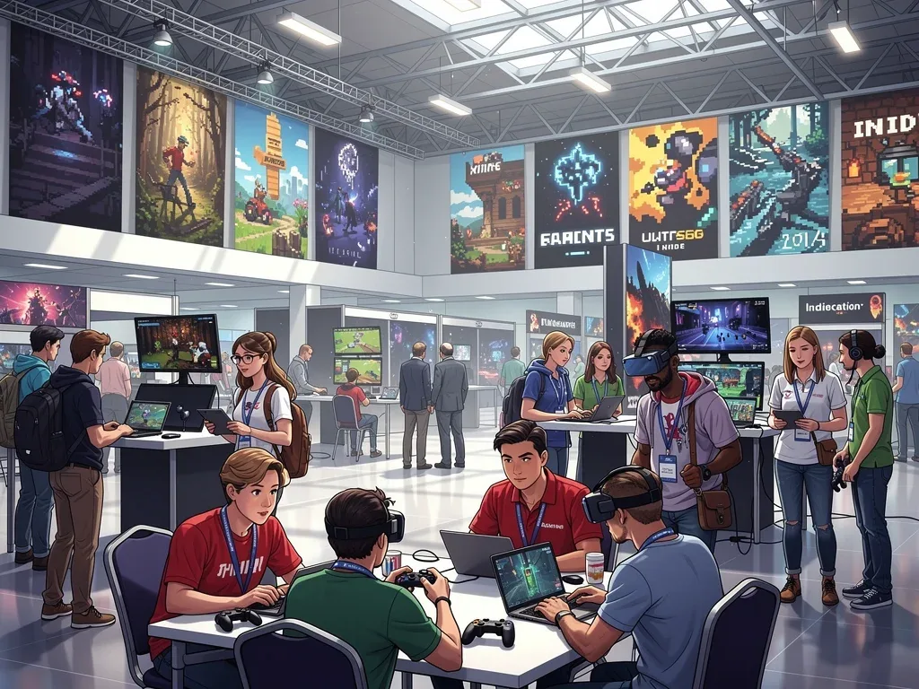 Game developers and fans interacting at E3 2026 convention floor