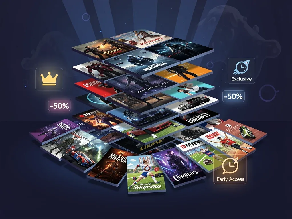 Vast digital game library and exclusive content available with 2026 console subscriptions.
