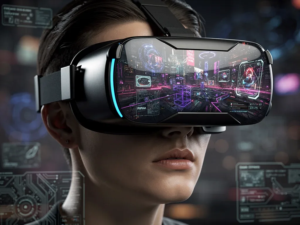 Gamer experiencing immersive virtual reality, highlighting advanced 2026 gaming benefits.