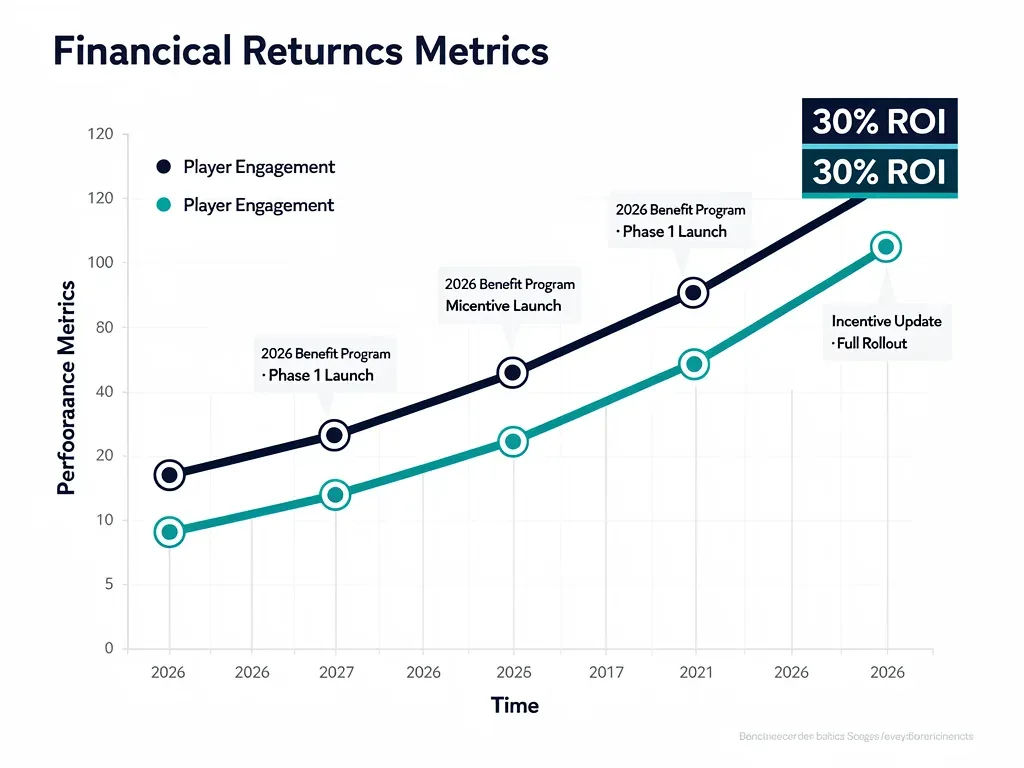 Graph illustrating the 30% return on investment for active gamers from 2026 benefit programs.
