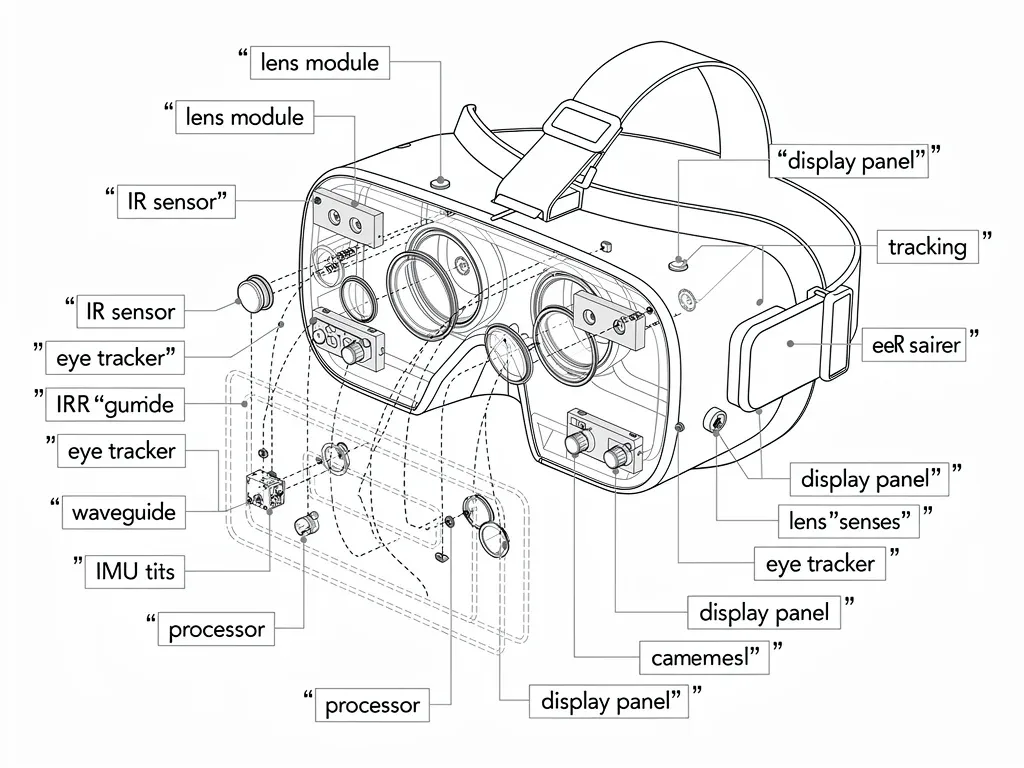 Technical diagram of PSVR 3 optical tracking system patent